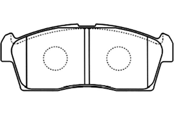 KAVO PARTS Комплект тормозных колодок, дисковый тормоз BP-8524